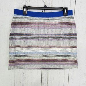 Gap NWT Womens Size‎ 8 Multi-Color Striped Elastic Waist Lined Short Skirt